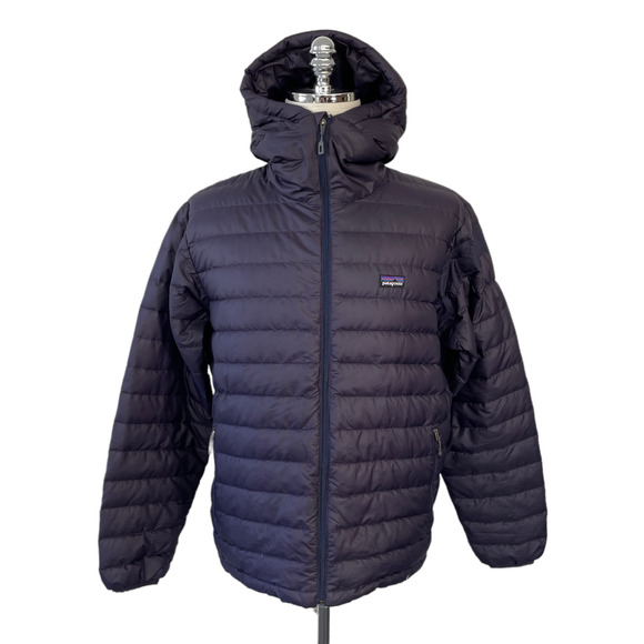 Patagonia Other - Patagonia Men Purple Medium Down Sweater Full Zip Hoody Jacket